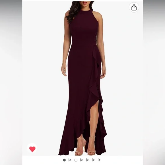 Dresses | Nwt Womens High Neck Bodycon Mermaid Long Dress Size L Burgundymaroon | Poshmark Dresses | Nwt Womens High Neck Bodycon Mermaid Long Dress Size L Burgundymaroon | Poshmark